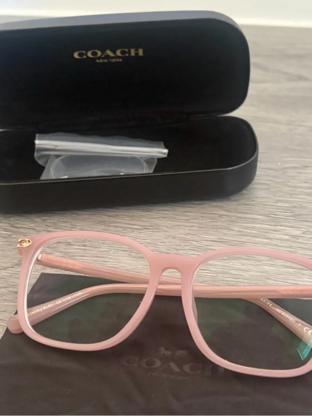 COACH Pink Square-Frame Optical Glasses